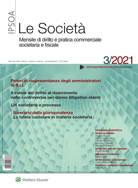 Le Societa – Marzo 2021 Cover