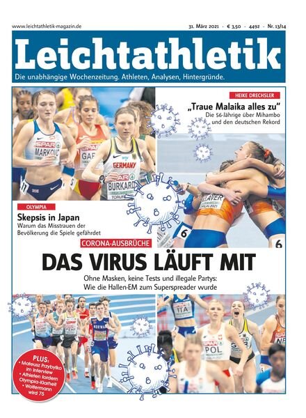 Leichtathletik – 30 Marz 2021 Cover