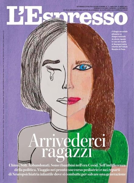 l’Espresso – 21 Marzo 2021 Cover