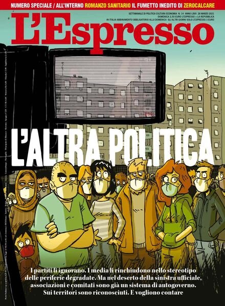 L’Espresso – 28 Marzo 2021 Cover