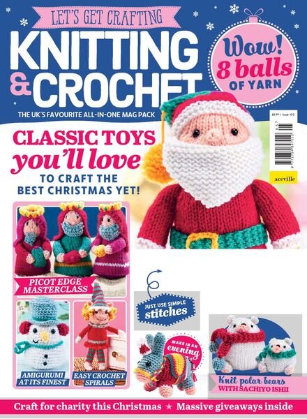 Let’s Get Crafting Knitting & Crochet – Issue 105 – September 2018 Cover
