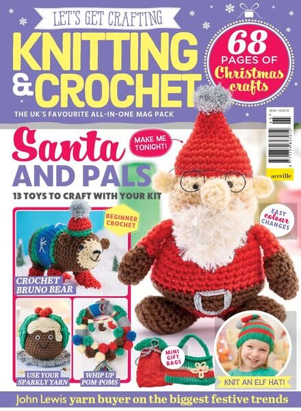 Let’s Get Crafting Knitting & Crochet – Issue 95 – September 2017 Cover