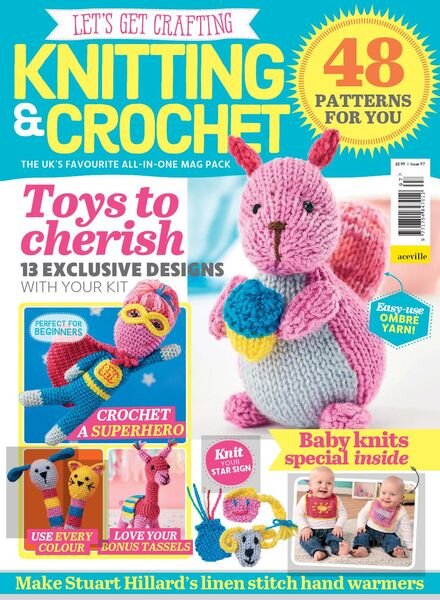 Let’s Get Crafting Knitting & Crochet – Issue 97 – December 2017 Cover