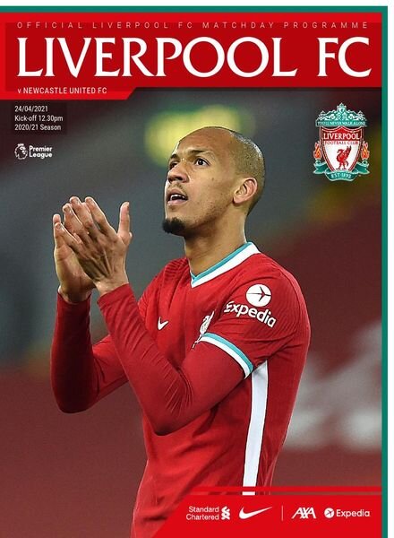 Liverpool FC Programmes – vs Newcastle United – 24 April 2021 Cover