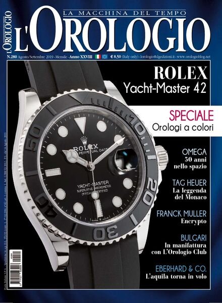 l’Orologio – Agosto-Settembre 2019 Cover