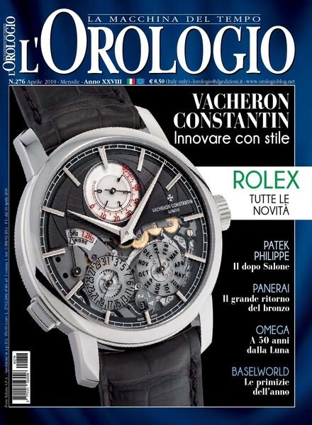l’Orologio – Aprile 2019 Cover