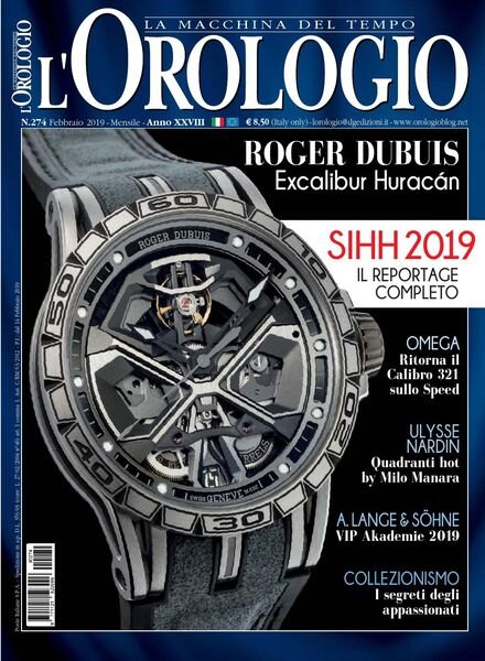 l’Orologio – Febbraio 2019 Cover