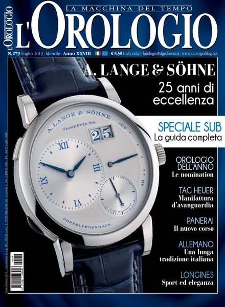 l’Orologio – Luglio 2019 Cover