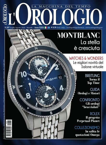 l’Orologio – Luglio-Agosto 2020 Cover