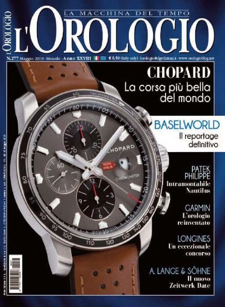 l’Orologio – Maggio 2019 Cover