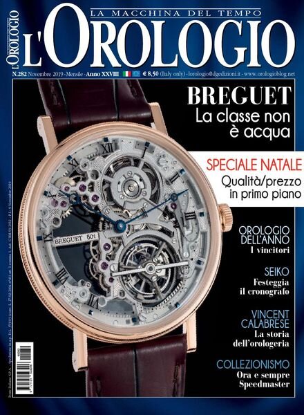 l’Orologio – Novembre 2019 Cover