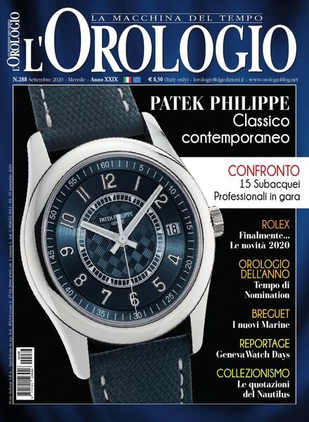l’Orologio – Settembre 2020 Cover