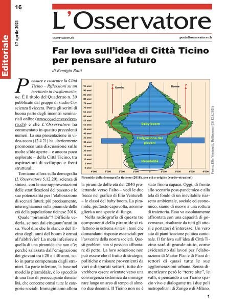 L’Osservatore – 17 aprile 2021 Cover