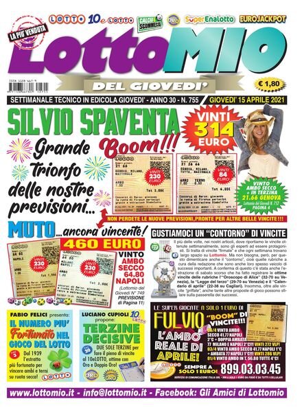 Lottomio del Giovedi – 15 Aprile 2021 Cover