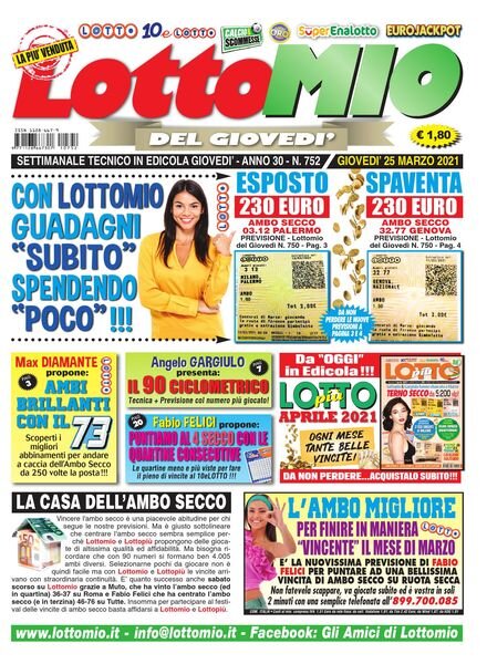 Lottomio del Giovedi – 25 Marzo 2021 Cover