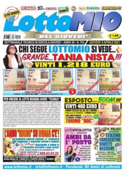 Lottomio del Giovedi – 8 Aprile 2021