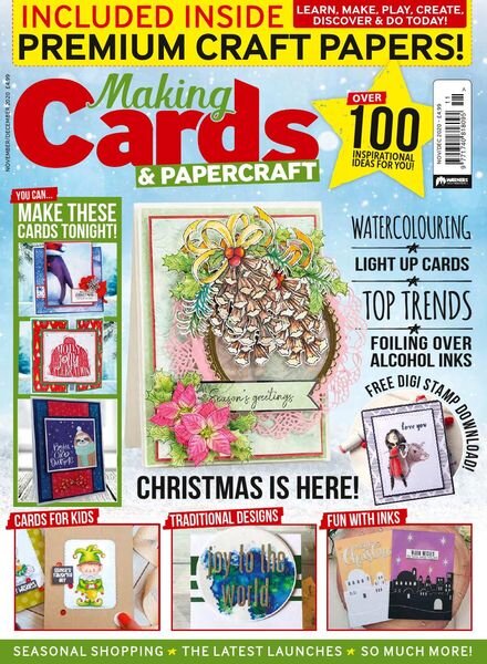 Making Cards & PaperCraft – November-December 2020 Cover