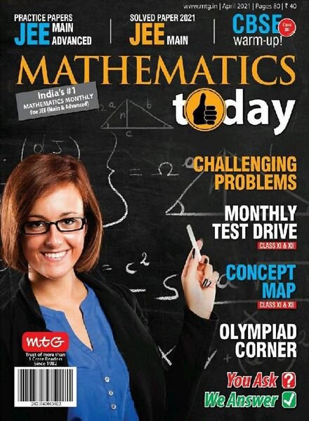 Mathematics Today – April 2021 Cover