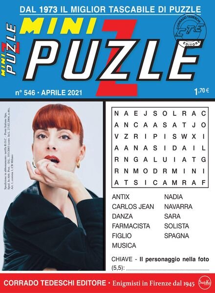Mini Puzzle – 09 aprile 2021 Cover