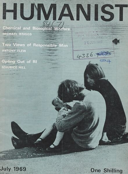 New Humanist – The Humanist, July 1969 Cover
