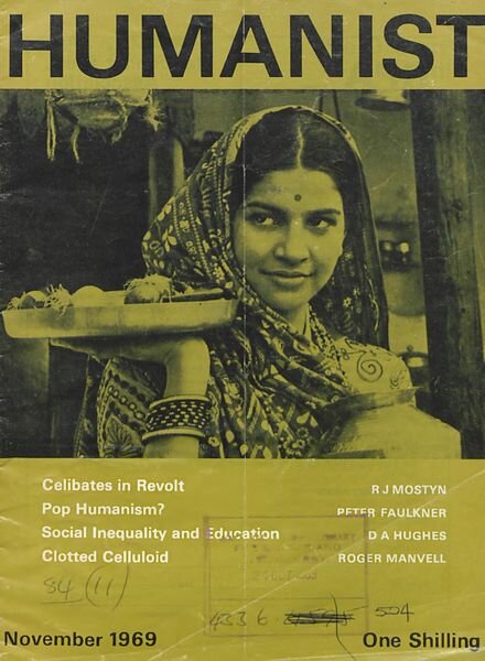 New Humanist – The Humanist, November 1969 Cover