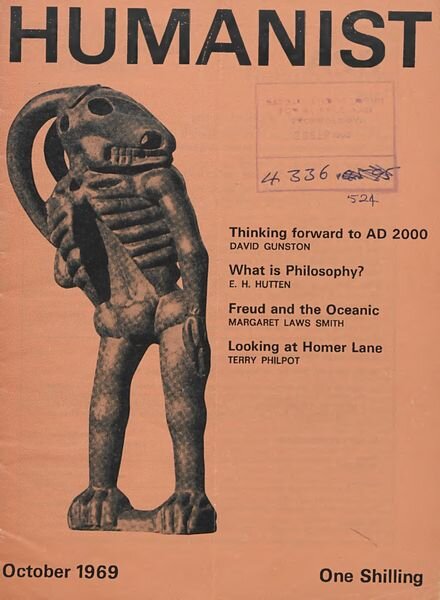 New Humanist – The Humanist, October 1969 Cover