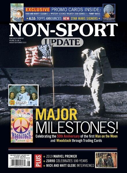 Non-Sport Update – August-September 2019 Cover