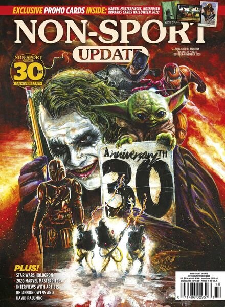 Non-Sport Update – October-November 2020 Cover