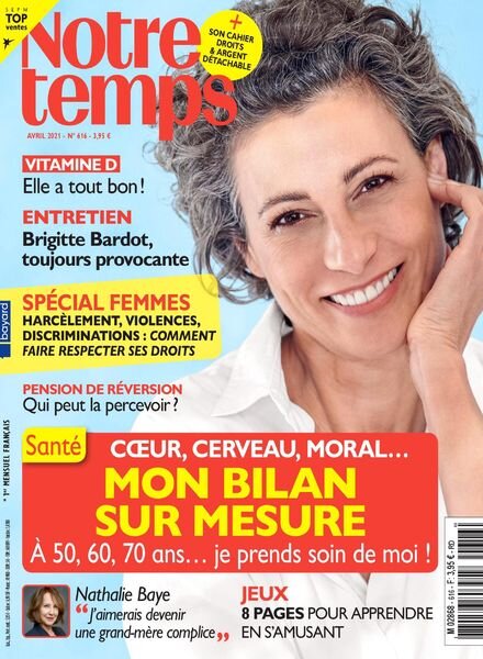 Notre Temps – Avril 2021 Cover