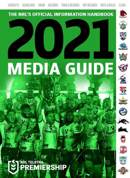 NRL Media Guide – March 2021 Cover