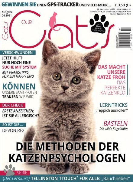 Our Cats – April 2021 Cover