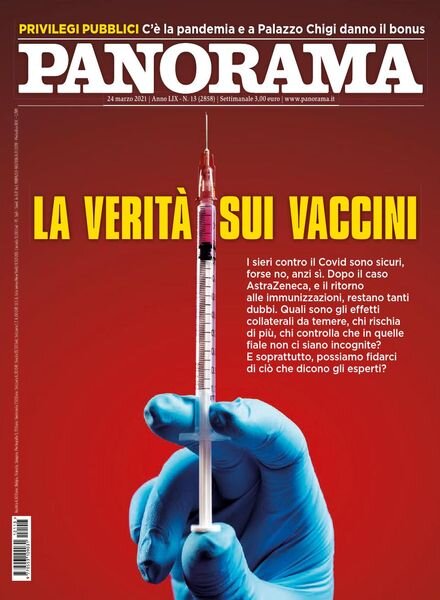 Panorama Italia – 24 Marzo 2021 Cover