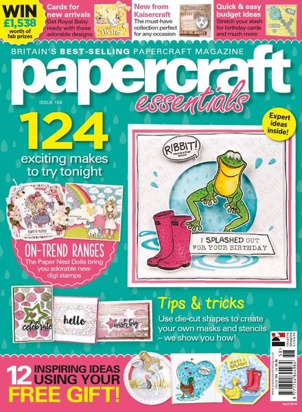 Papercraft Essentials – Issue 158 – April 2018 Cover