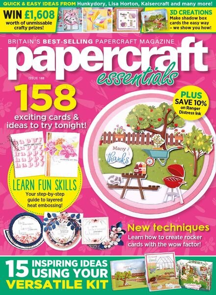 Papercraft Essentials – Issue 188 – June 2020 Cover