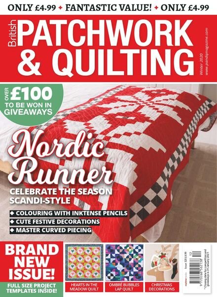 Patchwork & Quilting UK – December 2020 – January 2021 Cover