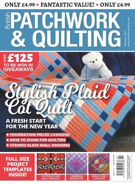 Patchwork & Quilting UK – February 2021 Cover