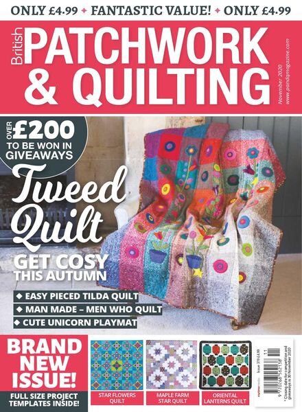 Patchwork & Quilting UK – November 2020 Cover