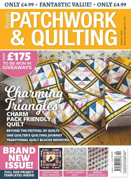 Patchwork & Quilting UK – October 2020 Cover