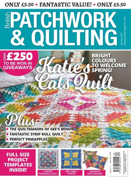 Patchwork & Quilting UK – Spring 2021 Cover