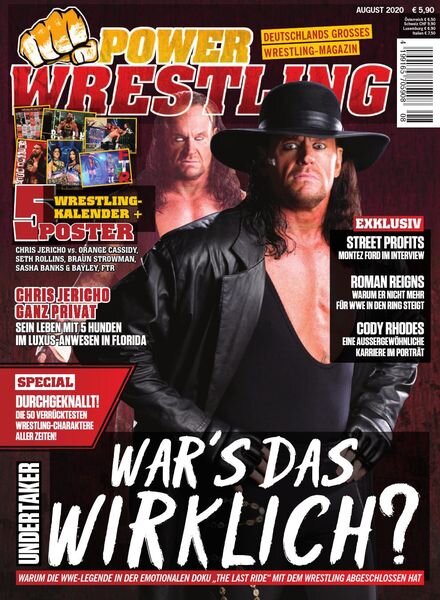 Power-Wrestling – August 2020 Cover