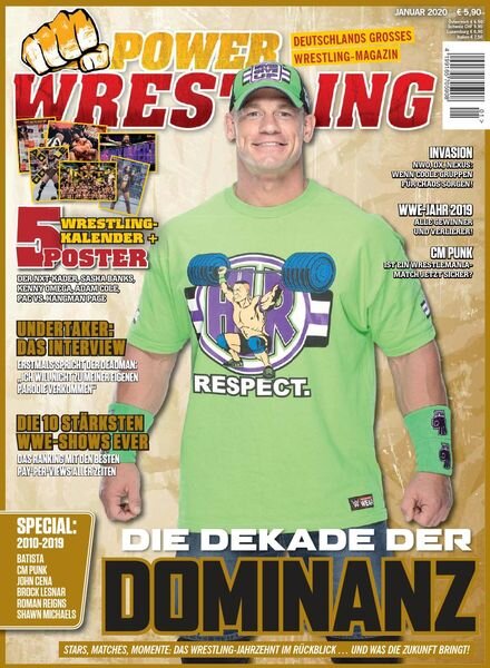 Power-Wrestling – Januar 2020 Cover