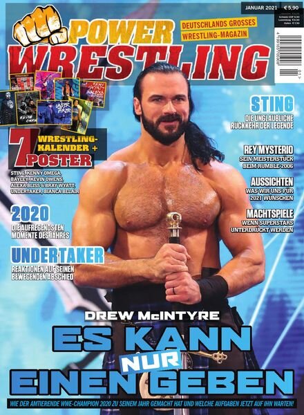 Power-Wrestling – Januar 2021 Cover