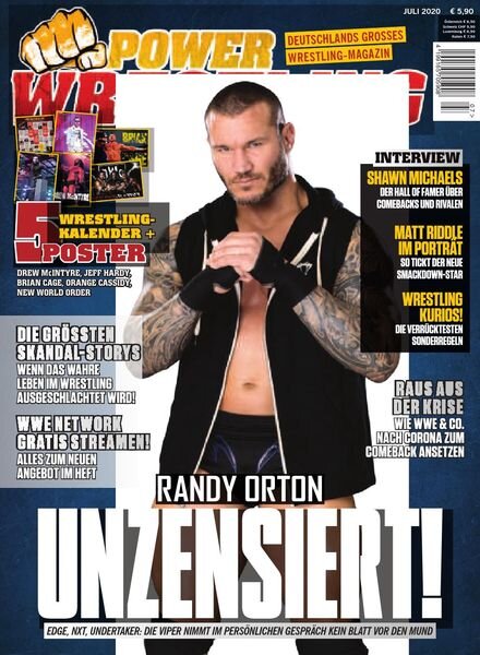 Power-Wrestling – Juli 2020 Cover