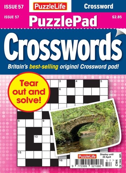 PuzzleLife PuzzlePad Crosswords – 25 March 2021 Cover