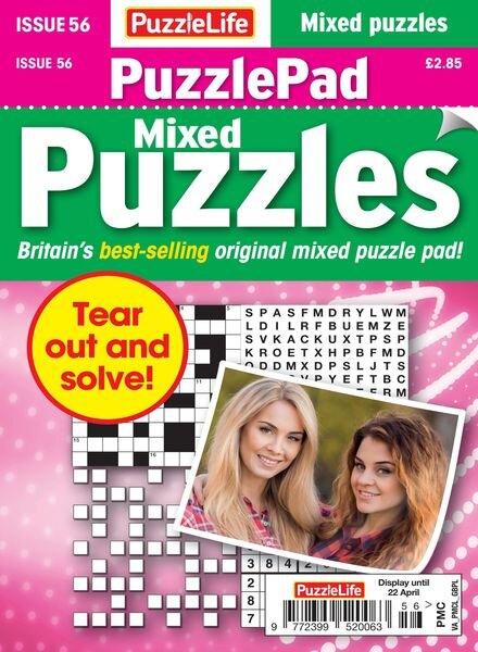 PuzzleLife PuzzlePad Puzzles – 25 March 2021 Cover