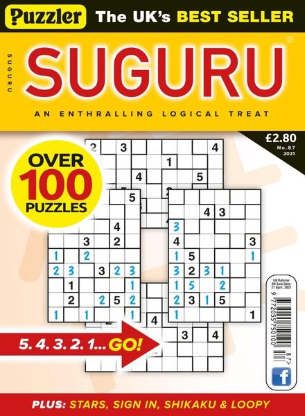 Puzzler Suguru – March 2021 Cover