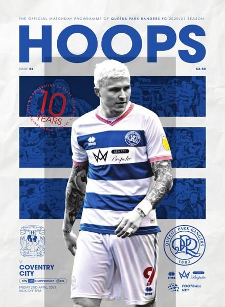 QPR Official Programmes – vs Coventry City – 2 April 2021 Cover