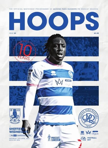 QPR Official Programmes – vs Sheff Wednesday – 10 April 2021 Cover