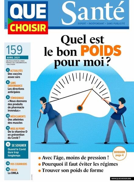 Que Choisir Sante – Avril 2021 Cover