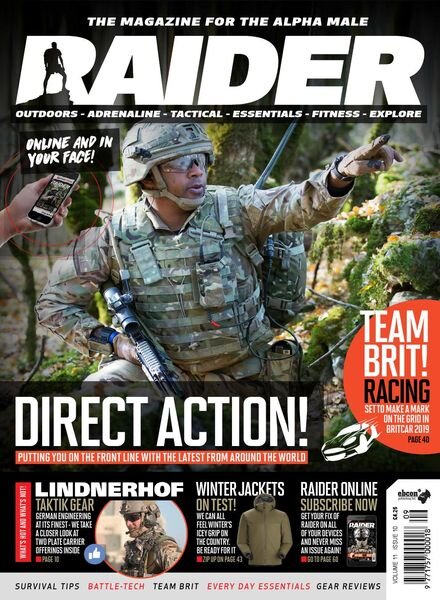 Raider – January 2019 Cover